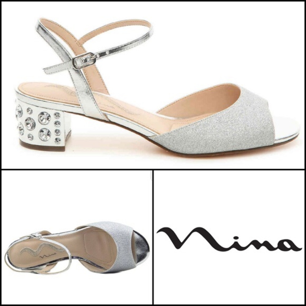 Nina Silver Gentry Heel